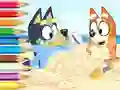 بازی Coloring Book: Bluey On The Beach آنلاین