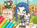 بازی Coloring Book: Avatar World Babycare آنلاین