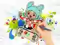 بازی Coloring Book: Toca Boca Skateboard آنلاین