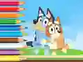 بازی Coloring Book: Bluey And Bingo Holiday آنلاین