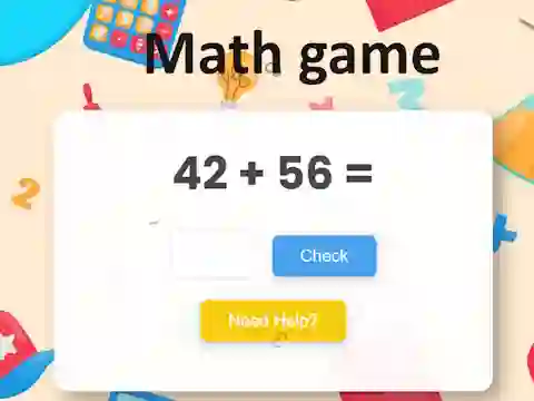 بازی Math game آنلاین