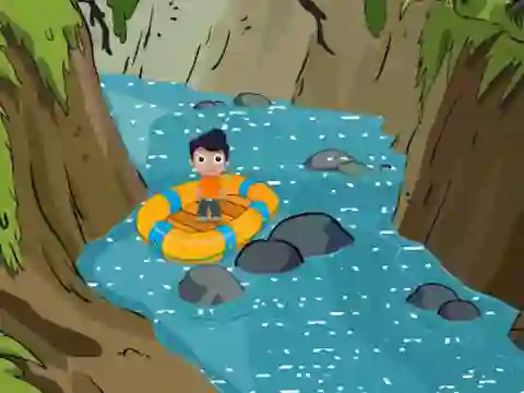 بازی Rescue the Cute Boy from River آنلاین