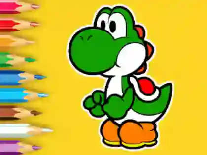 بازی Coloring Book: Yoshi Fishing Day آنلاین