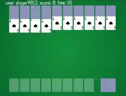 بازی Spider Solitaire Classic Ver آنلاین