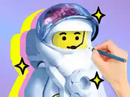بازی Coloring Book: LEGO Astronaut آنلاین