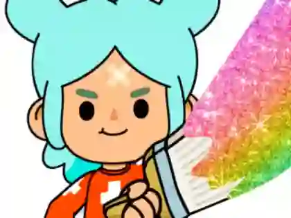 بازی Coloring Book: Toca Boca Rita آنلاین