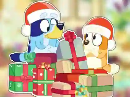 بازی Jigsaw Puzzle: Bluey Christmas Unboxing آنلاین