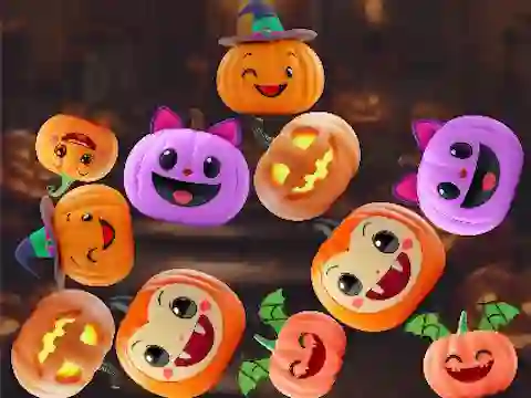 بازی Merge Connect Pumpkins: Halloween! آنلاین