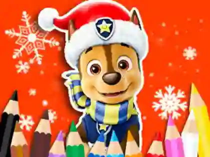 بازی Coloring Book: PAW Patrol Christmas آنلاین