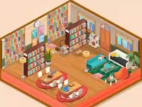 بازی Decor: My Library آنلاین