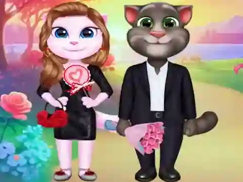 بازی Kitty Couple Lovely Valentine آنلاین