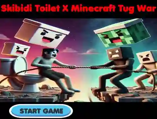 بازی Skibidi Toilet X Minecraft Tug War آنلاین