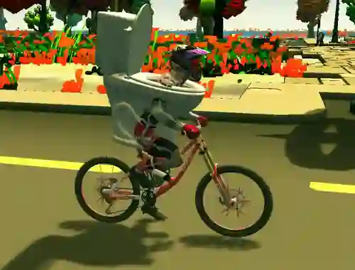 بازی Skibidi Toilet Bike Riding آنلاین