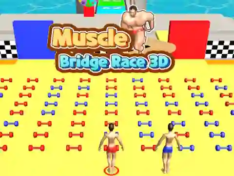بازی Muscle Bridge Race 3D آنلاین