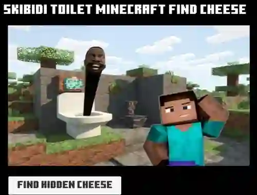 بازی Skibidi Toilet Minecraft Find Cheese آنلاین