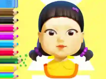 بازی Coloring Book: Squid Game Doll آنلاین