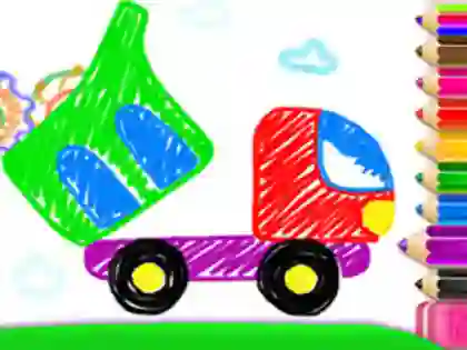 بازی Toddler Drawing: Tanker Truck آنلاین