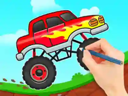 بازی Coloring Book: Monster Truck آنلاین
