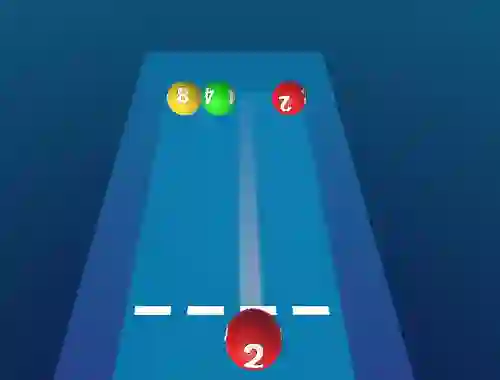 بازی Merge The Balls 2048 Billiards! آنلاین