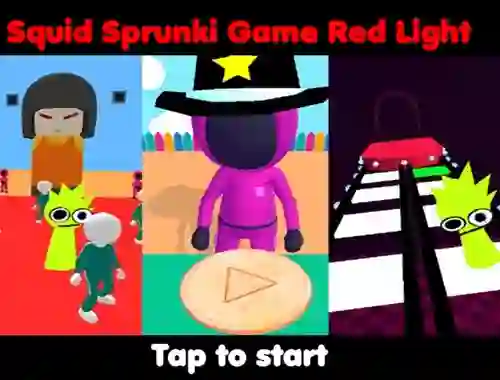 بازی Squid Sprunki Game Red Light آنلاین