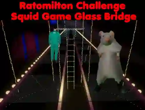 بازی Rato Milton Challenge Squid Game Glass Bridge آنلاین