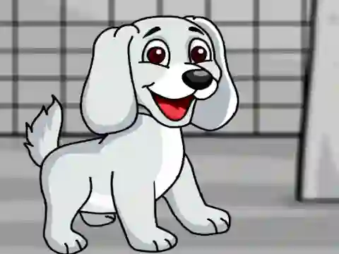 بازی Rescue the White Puppy from Cage آنلاین