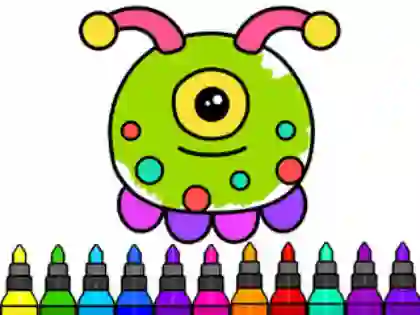 بازی Coloring Book: Alien آنلاین