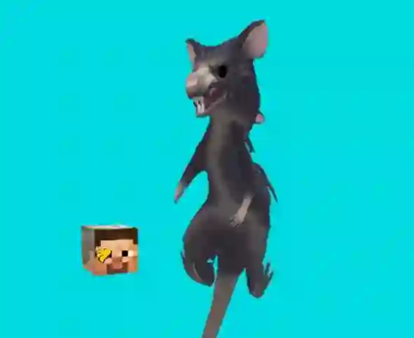 بازی Ratomilton Spinning Flappy Minecraf آنلاین