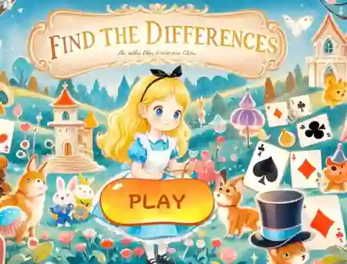 بازی Find The Differences: Alice In Wonderland آنلاین