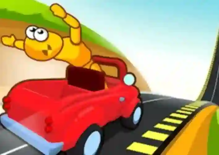 بازی Downhill Car Ride Crash Test آنلاین