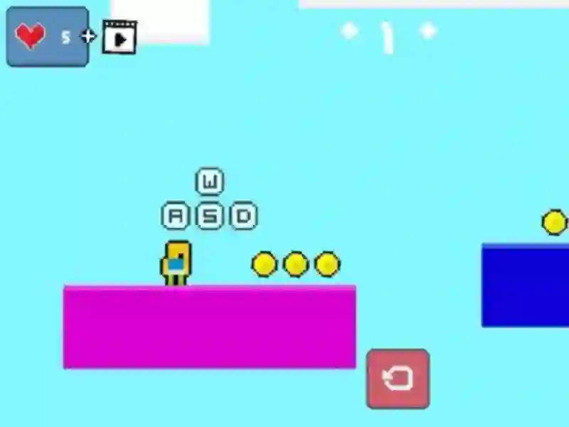 بازی 2d Obby Rainbow Parkour آنلاین