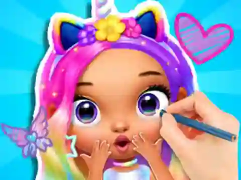 بازی Coloring Book: Fashion Barbie Princess آنلاین