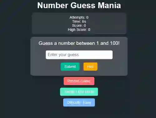 بازی Number Guess Mania آنلاین