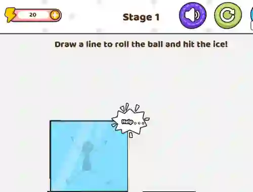 بازی Save The Stick Draw Line آنلاین