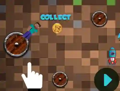 بازی Mineblock Rotate And Fly Adventure آنلاین