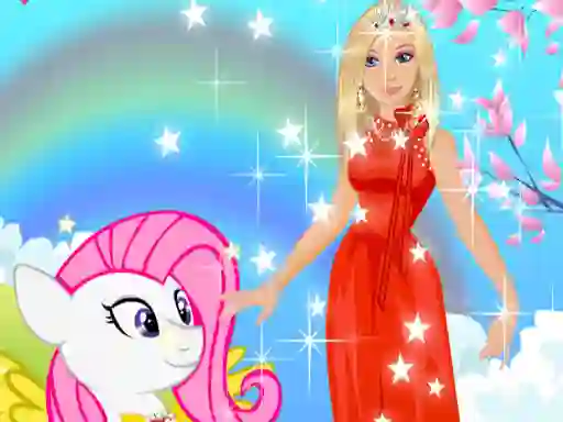 بازی Barbie and Pony Dressup آنلاین