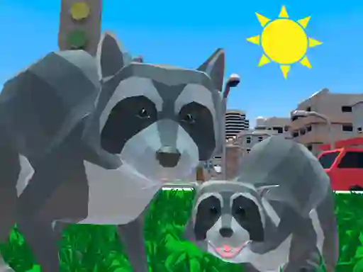 بازی Raccoon Adventure City Simulator 3d آنلاین