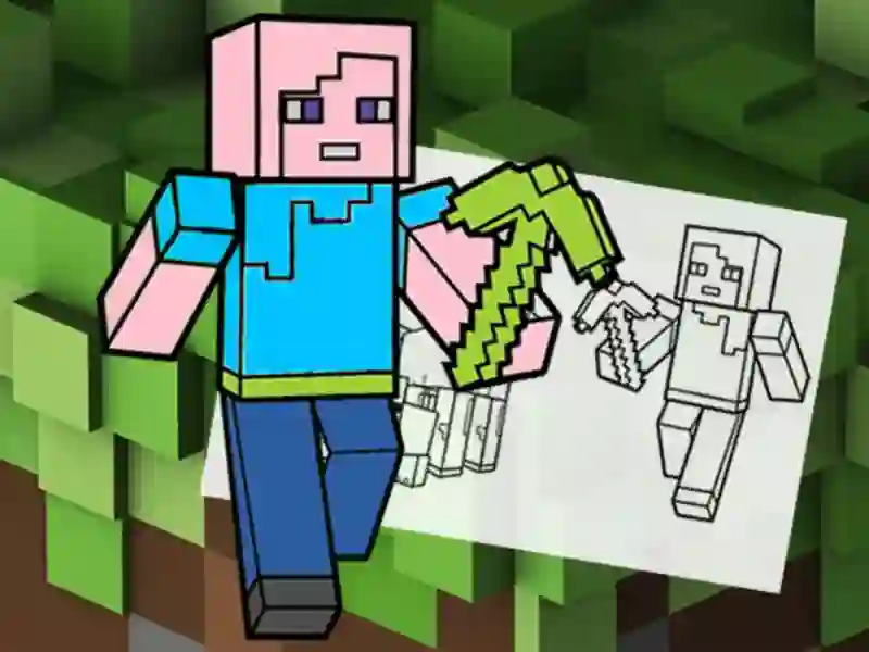 بازی Minecraft Fun Coloring Book آنلاین