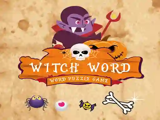 بازی Witch Word Halloween Puzzel Game آنلاین