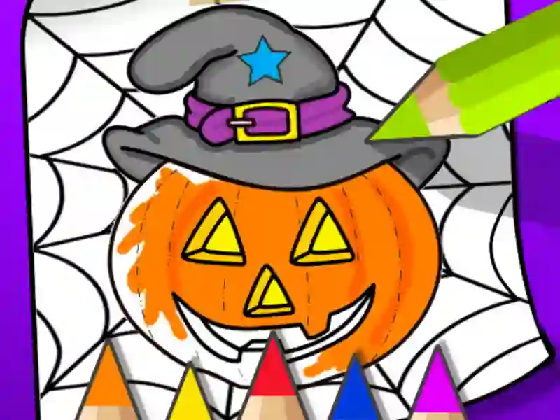 بازی Halloween Coloring Book آنلاین