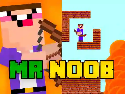 بازی Mr Noob vs Zombies آنلاین