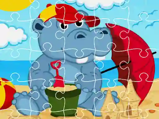 بازی Hippo Jigsaw آنلاین