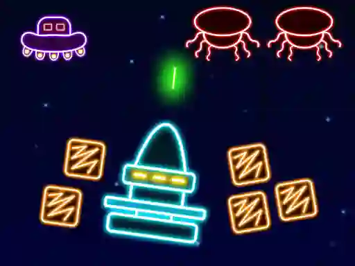 بازی Neon Invaders آنلاین