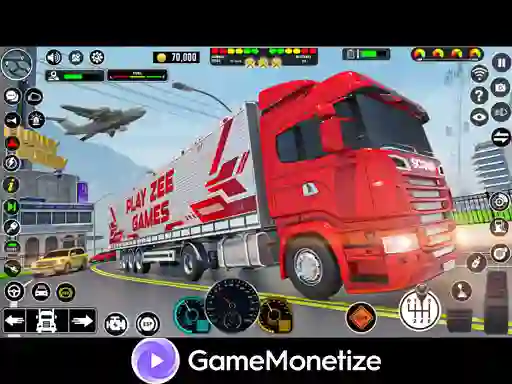 بازی Crazy car transport truck آنلاین
