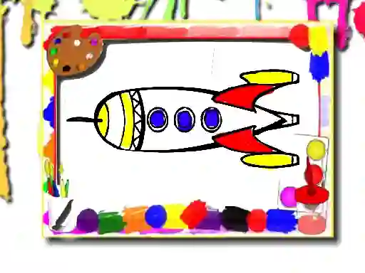 بازی Rockets Coloring Book آنلاین