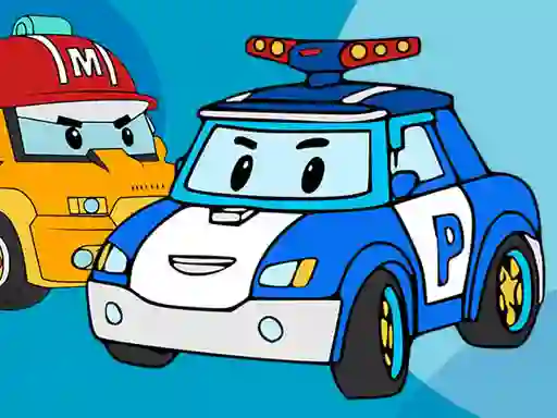 بازی Robocar Coloring Book آنلاین