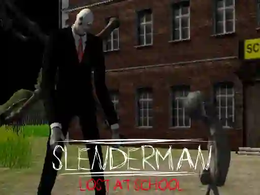 بازی Slenderman Lost at School آنلاین