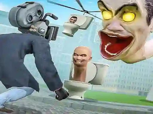بازی Skibidi Toilet TopDown Survival آنلاین