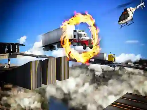 بازی Impossible Truck Driving Stunt Track Parking آنلاین