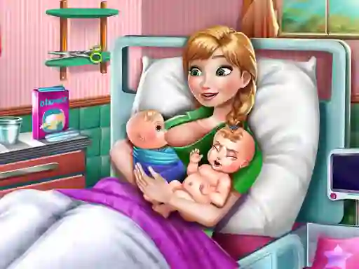 بازی Ice Princess Twins Birth آنلاین